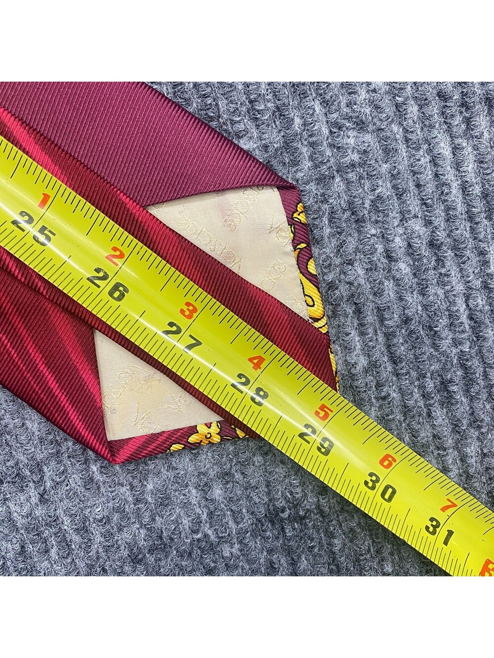 Gianni Versace Vintage Foral Abstract Tie Hand Made In Spain Silk Necktie *READ - Picture 4 of 13
